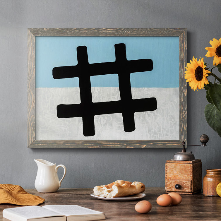WexfordHome Hashtag Framed On Canvas Print Wayfair